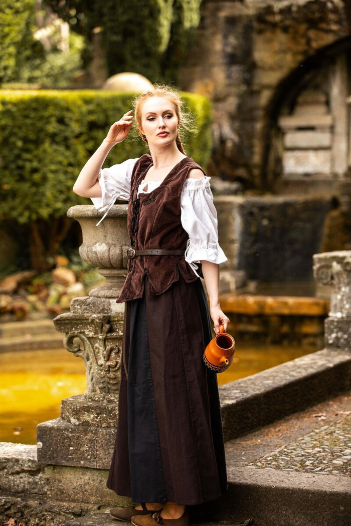 Doublet Odette, cotton velvet, dark brown