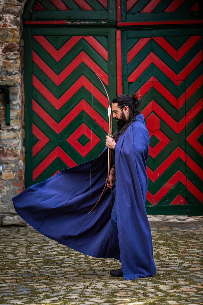 Cotton cloak, blue