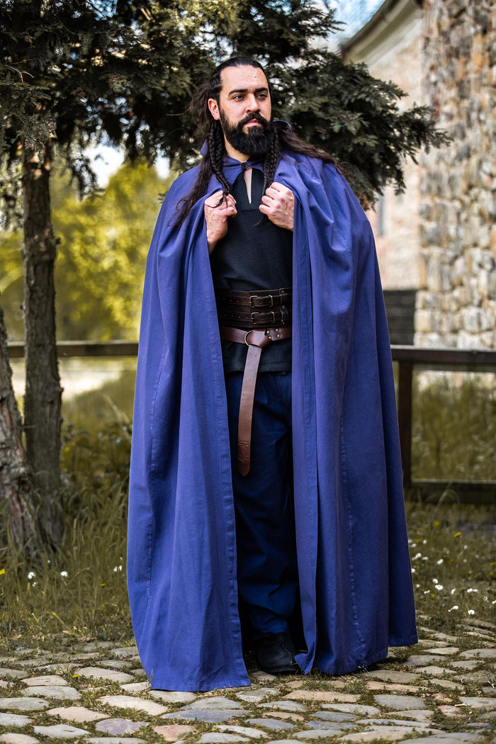 Cotton cloak, blue