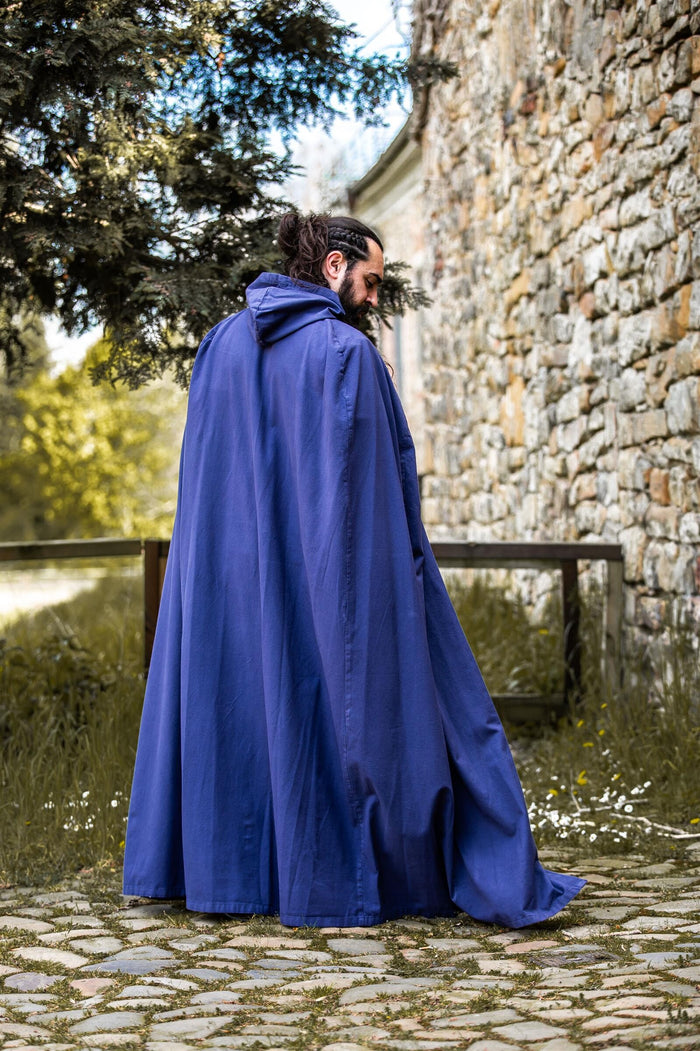 Cotton cloak, blue
