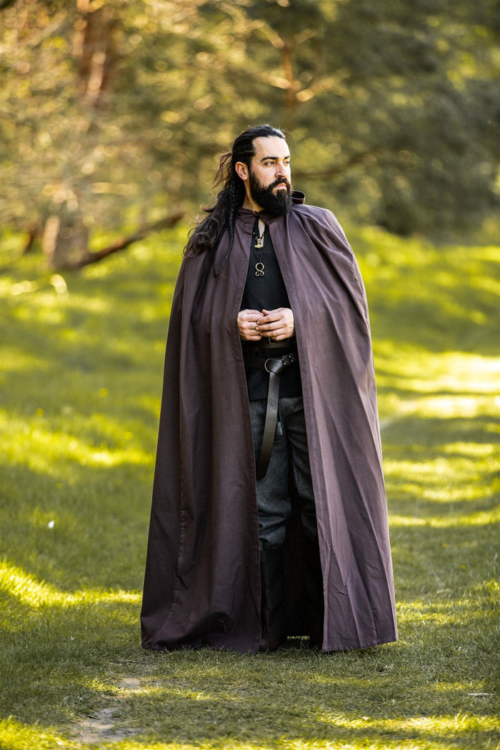 Cotton cloak, dark brown