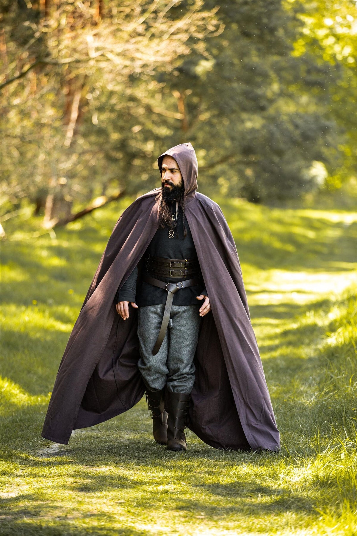 Cotton cloak, dark brown