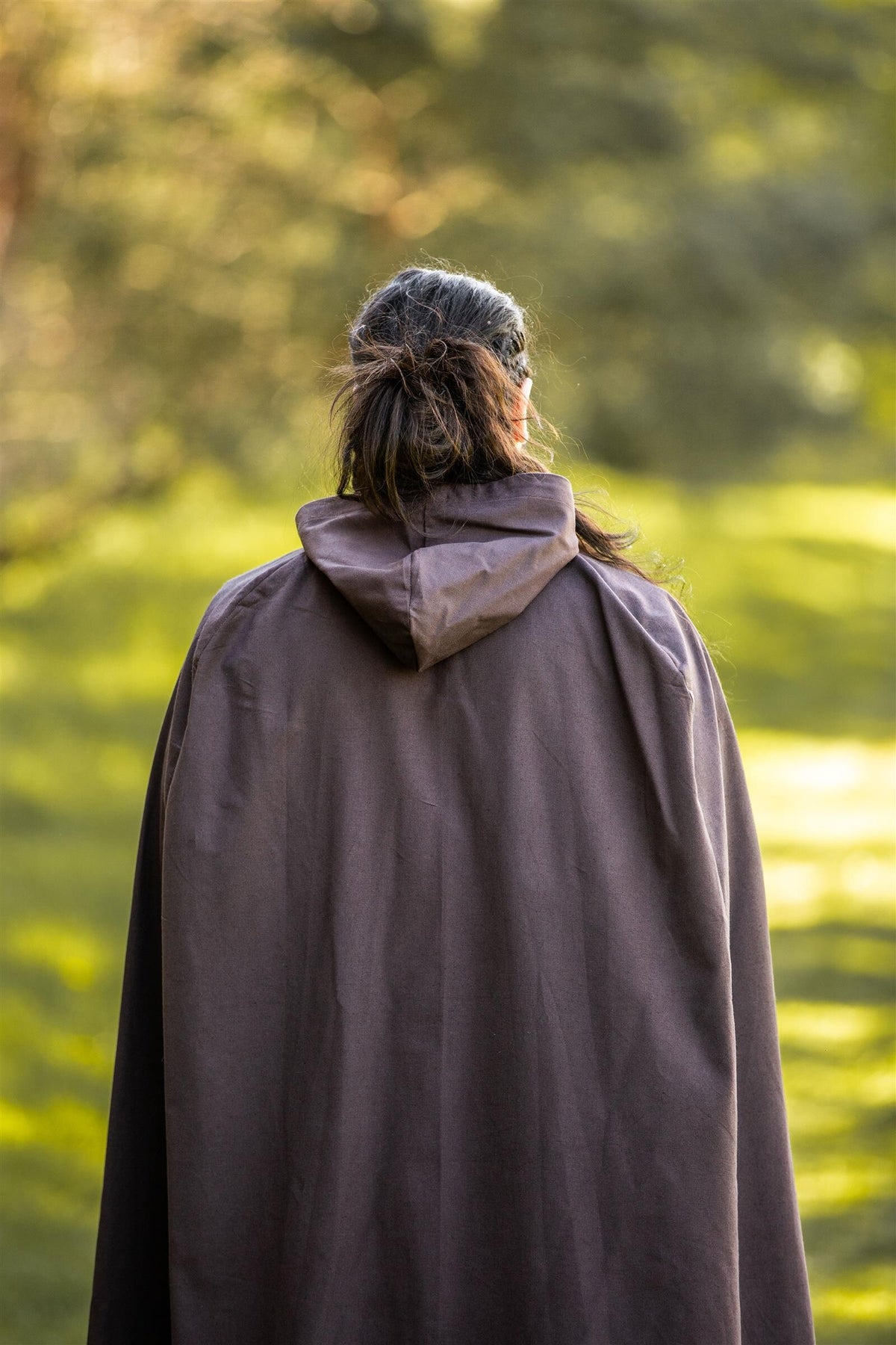 Cotton cloak, dark brown