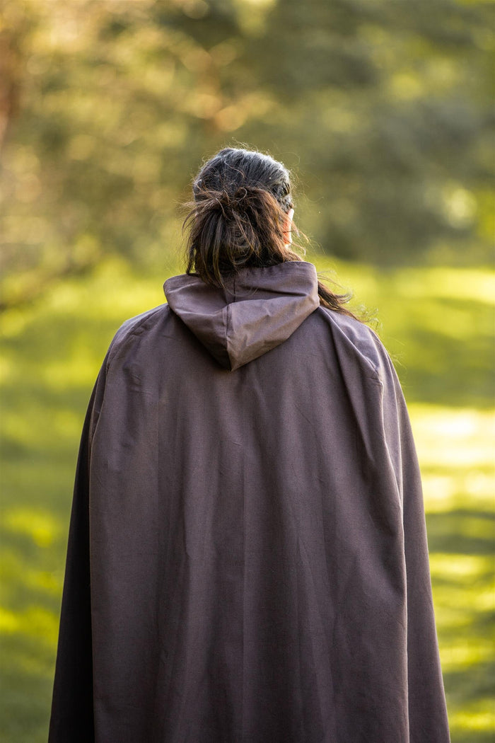 Cotton cloak, dark brown