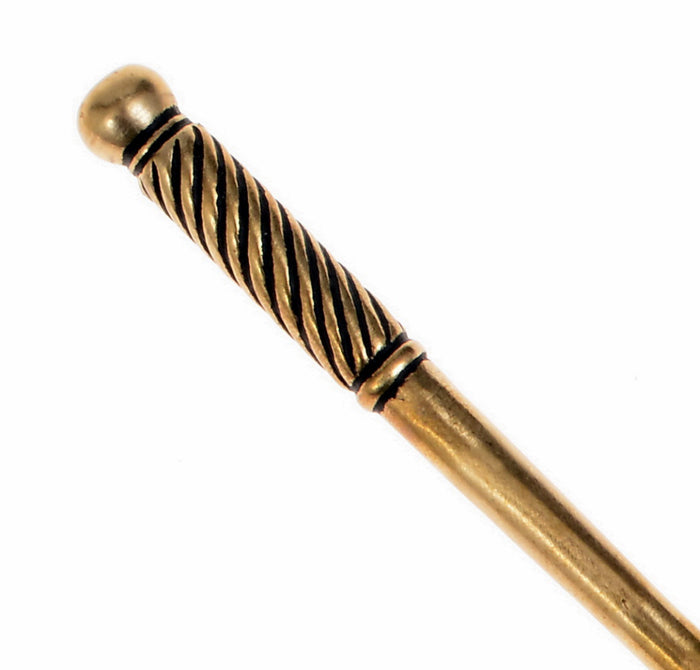 Medieval hair needle, 13th century, bronze