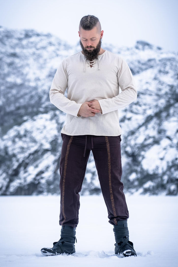 Medieval trousers Hamlin, brown