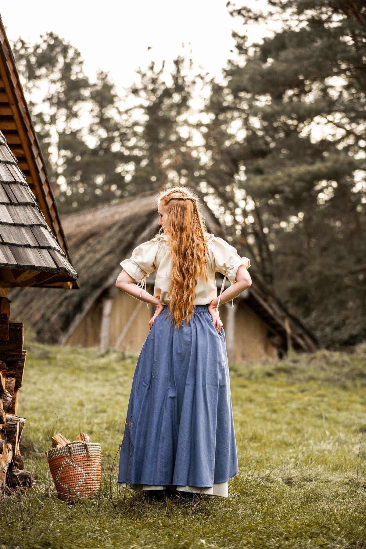 Baroque blouse Morgause, cream