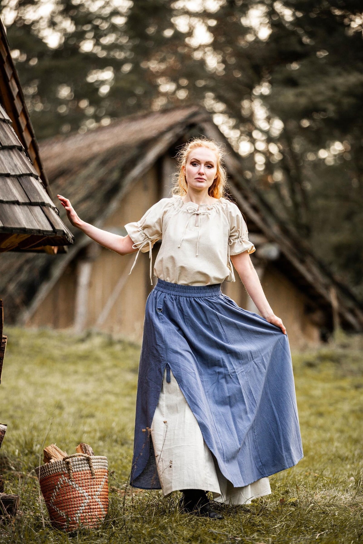 Baroque blouse Morgause, cream