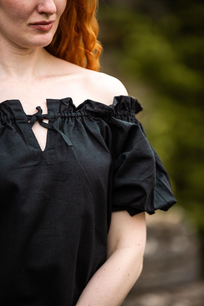 Baroque blouse Morgause, black