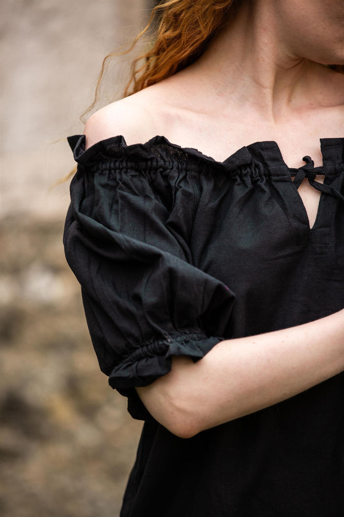 Baroque blouse Morgause, black