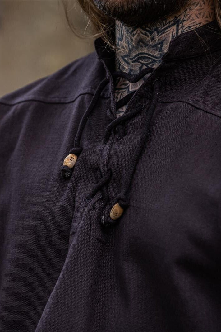 Short-sleeved shirt, medieval, brown
