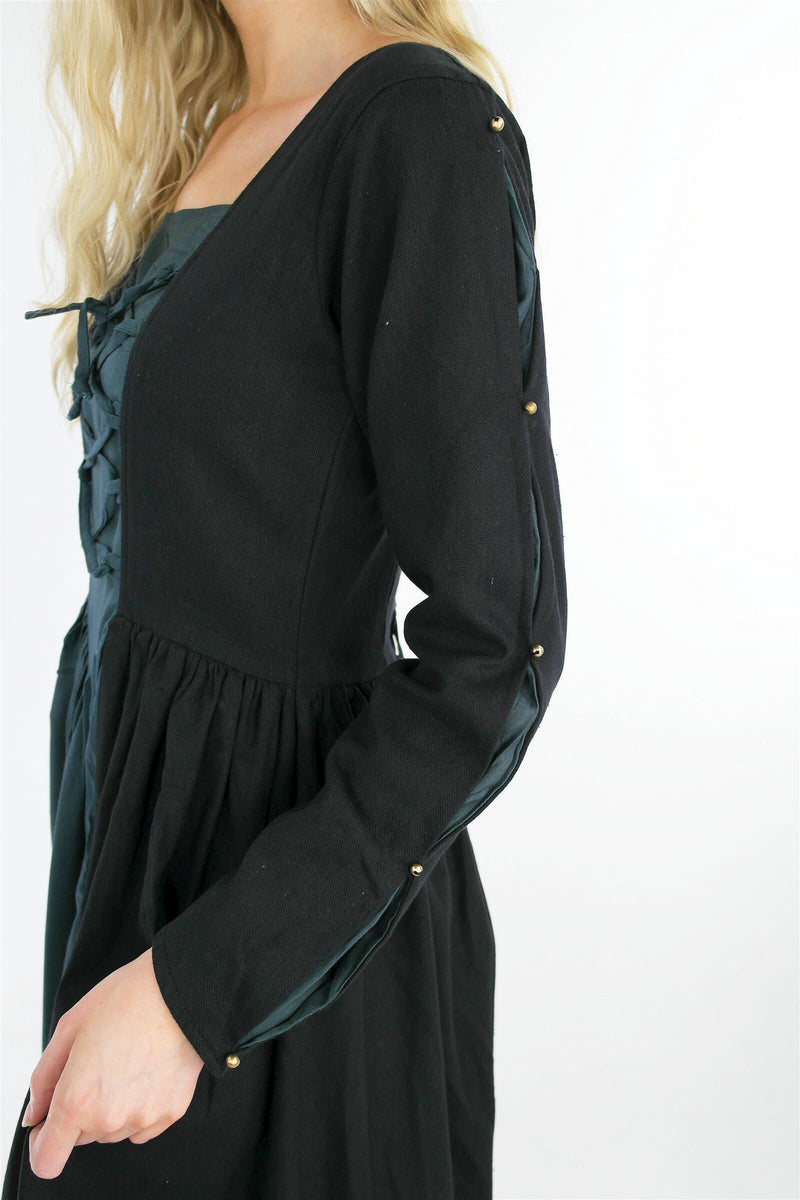 Renaissance jurk Medusa, zwart