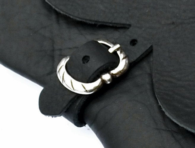 Medieval kidney bag, late medieval, black