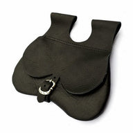 Medieval kidney bag, late medieval, black