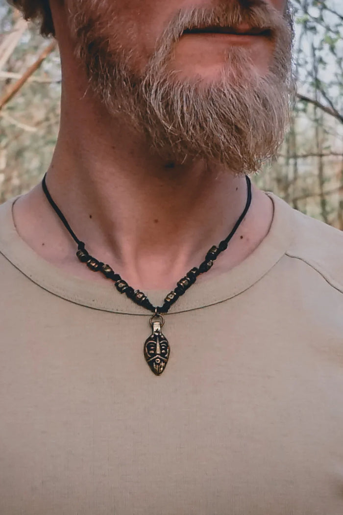 Viking amulet Odin -mask, bronze