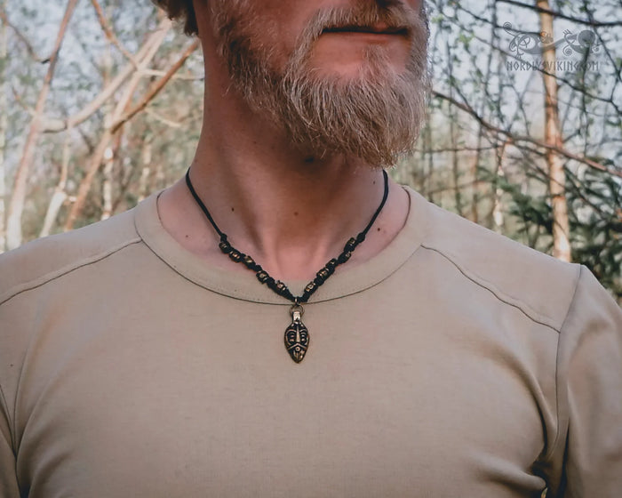 Viking amulet Odin -mask, bronze