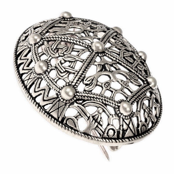 Tortoise brooch Akershus - front view