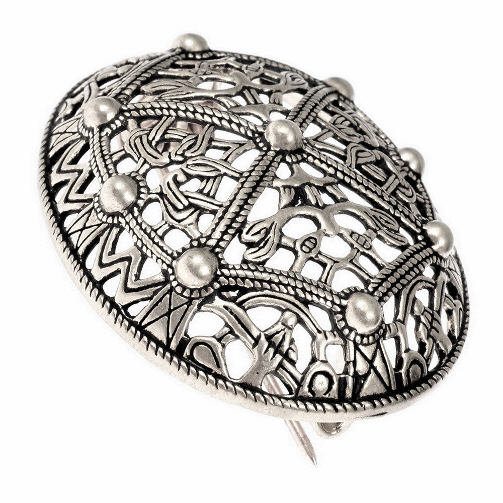 Tortoise brooch Akershus - front view