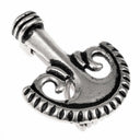 Roman pelta-fibula, silvered bronze