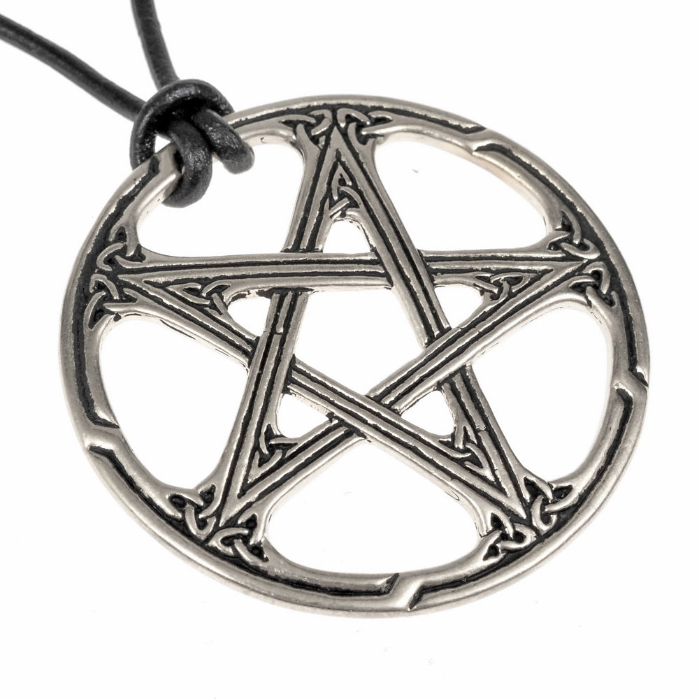 Celtic pentagram pendant, bronze