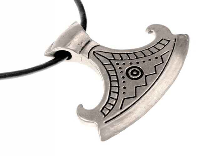 Perun axe-amulet type Makarov 2, 11th-12th century, bronze