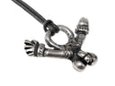 Roman fascinumamulet Kalkriese, 1st century, silver plated brass