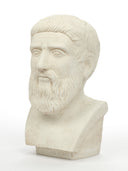 Statue Plato, Greek philosopher, Alabaster plaster