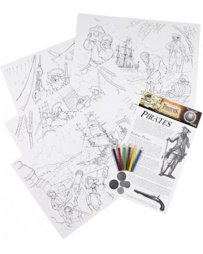 Set of colour cards pirates