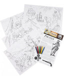 Set of colour cards pirates