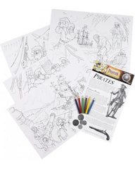 Set of colour cards pirates