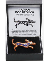 Romeinse hondenbroche, geëmailleerd