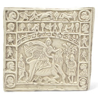 Wall relief Mithras, Tauroktony, Alabaster plaster