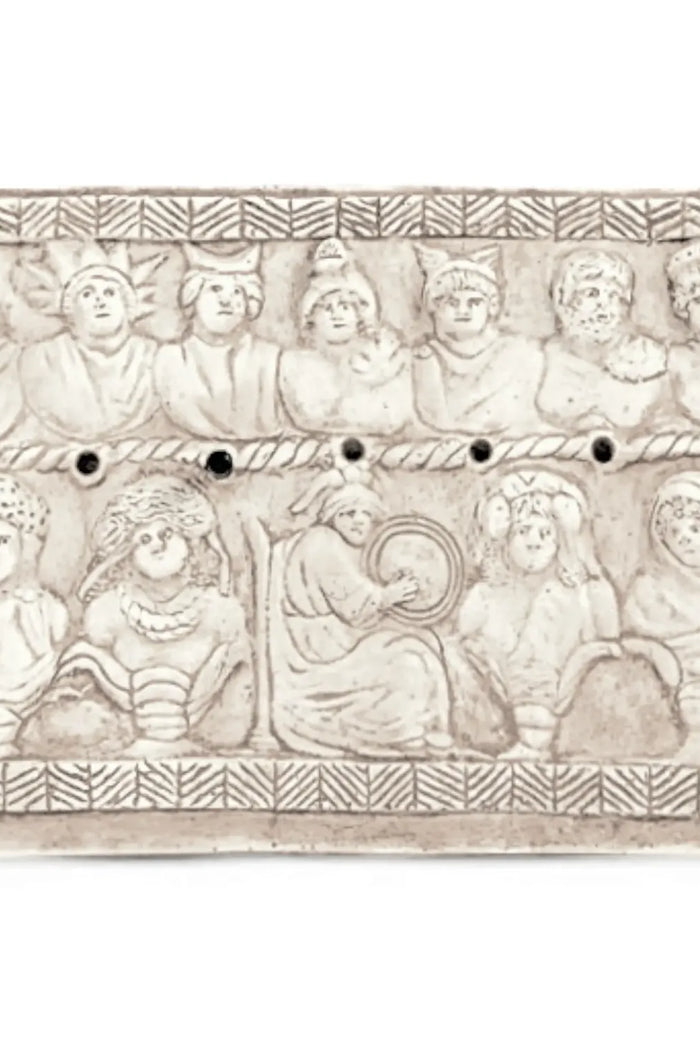 Wall relief lunar calendar of Trier, Alabaster plaster
