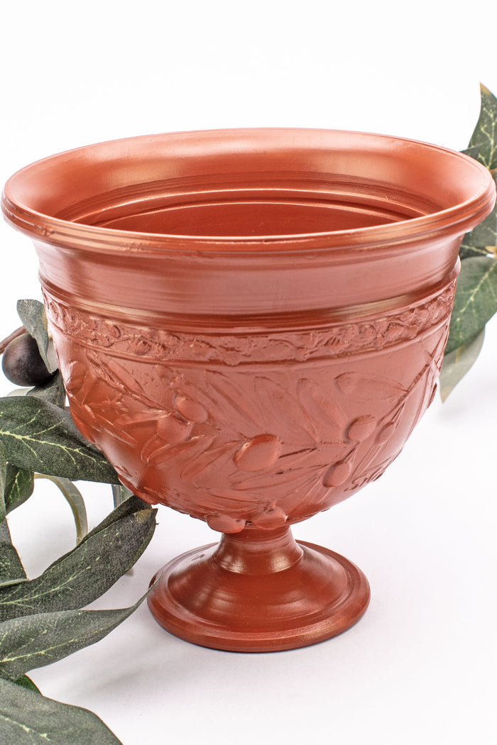 Terra sigillata relief chalice with olive branch