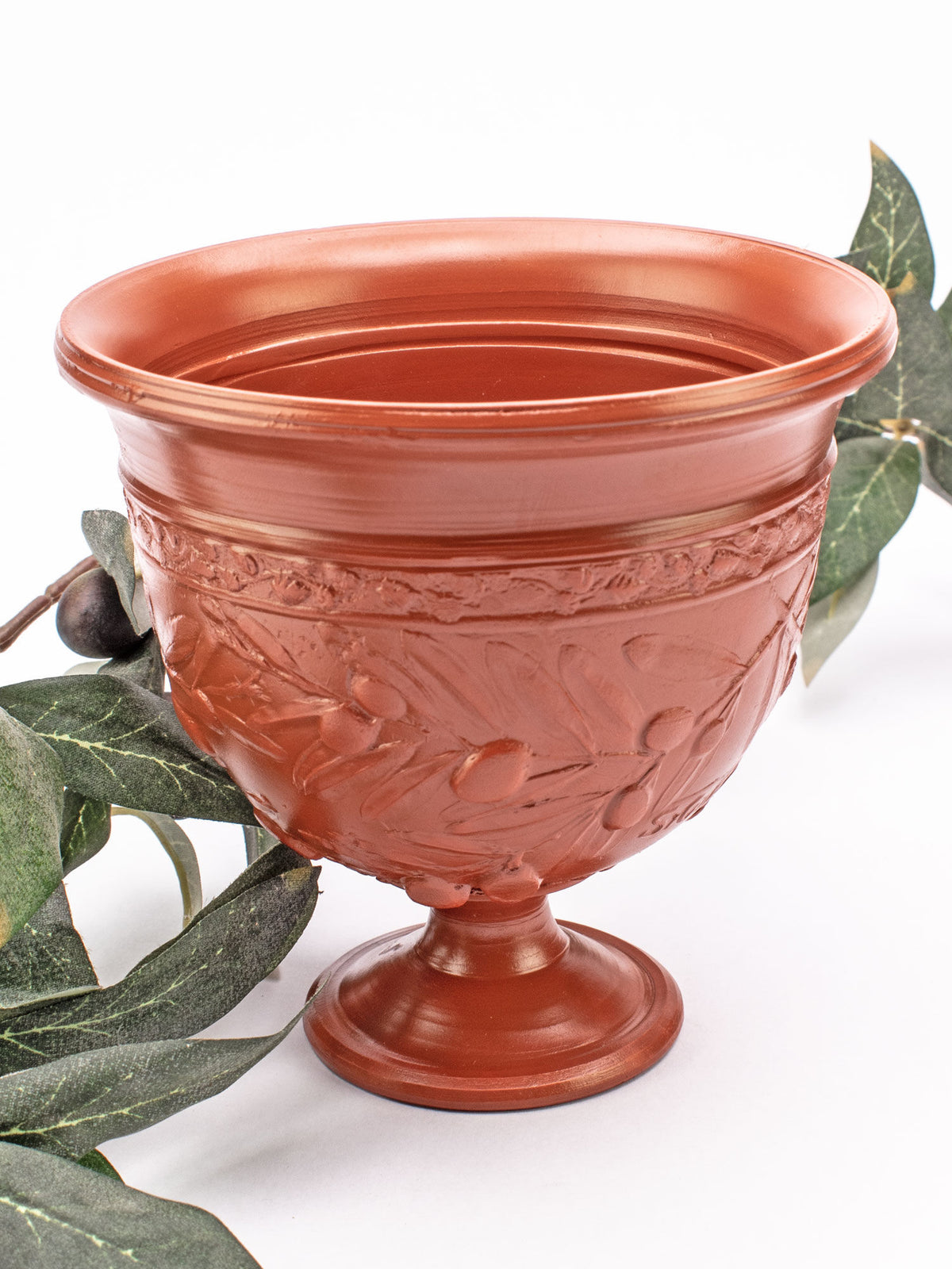 Terra sigillata relief chalice with olive branch