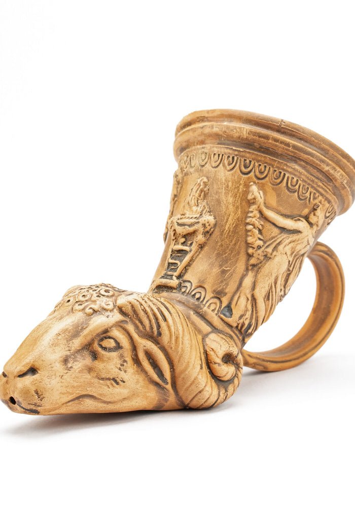 Rhyton with ram's head, Roman cult vessel