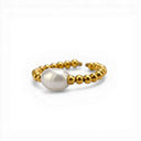 Roman ring Pompeii, white pearl