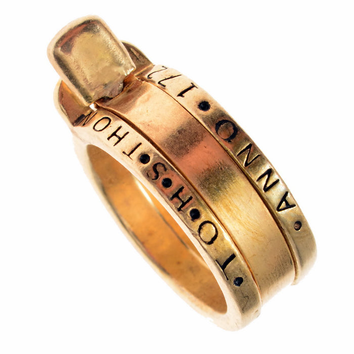 Sun ring, 1721, bronze