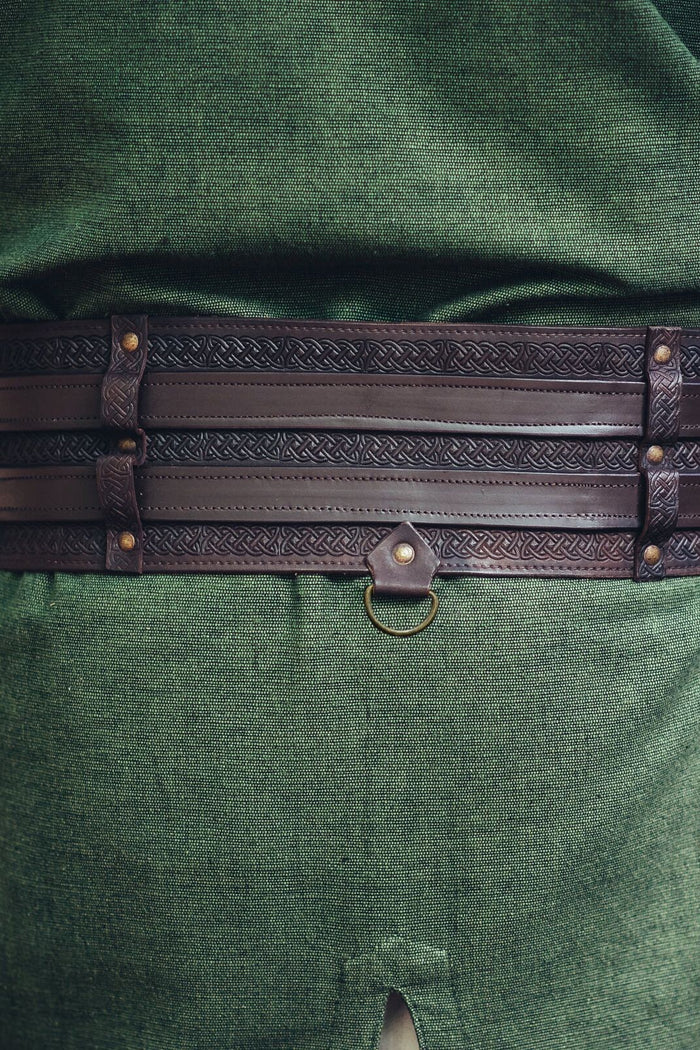 Celtic belt Ruari, dark brown