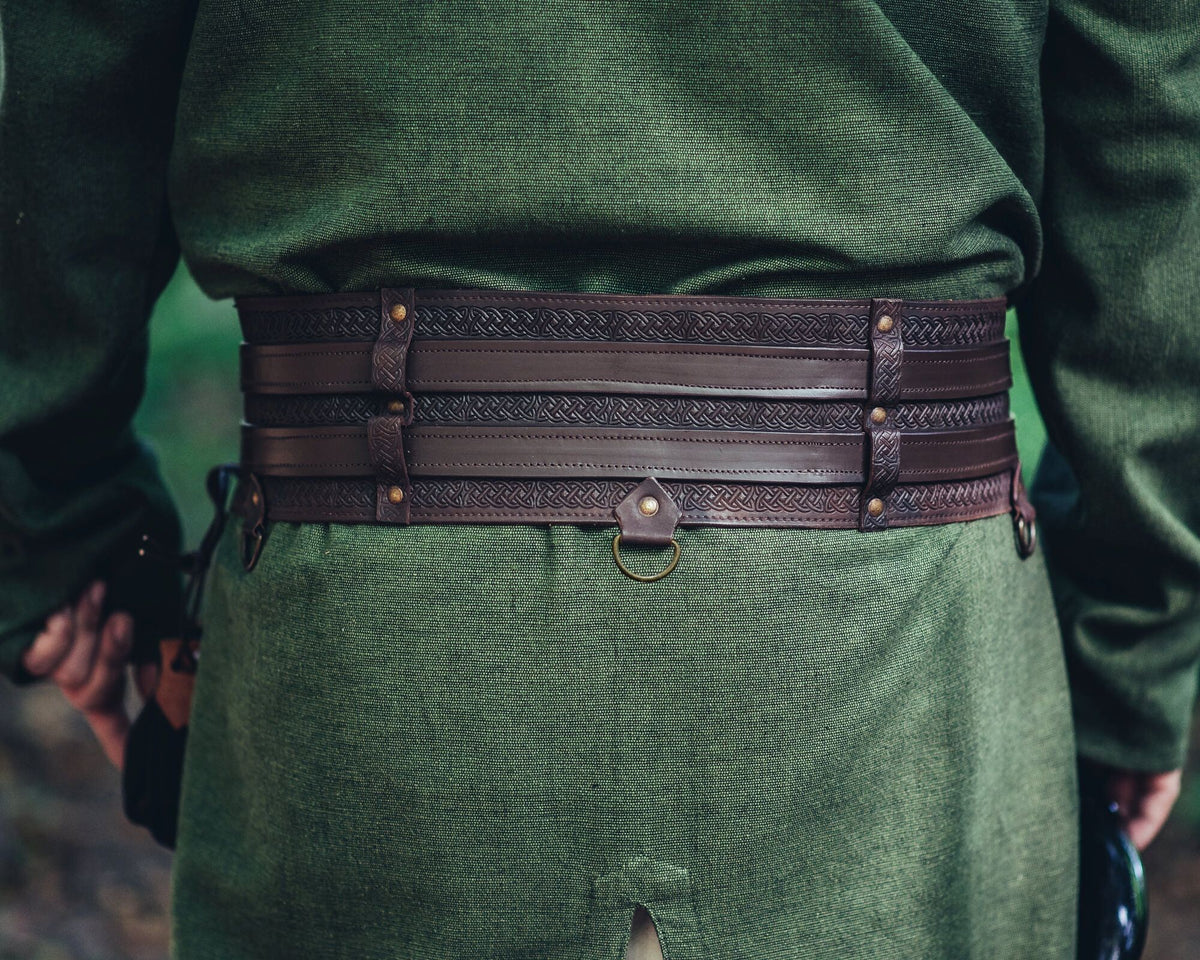 Celtic belt Ruari, dark brown