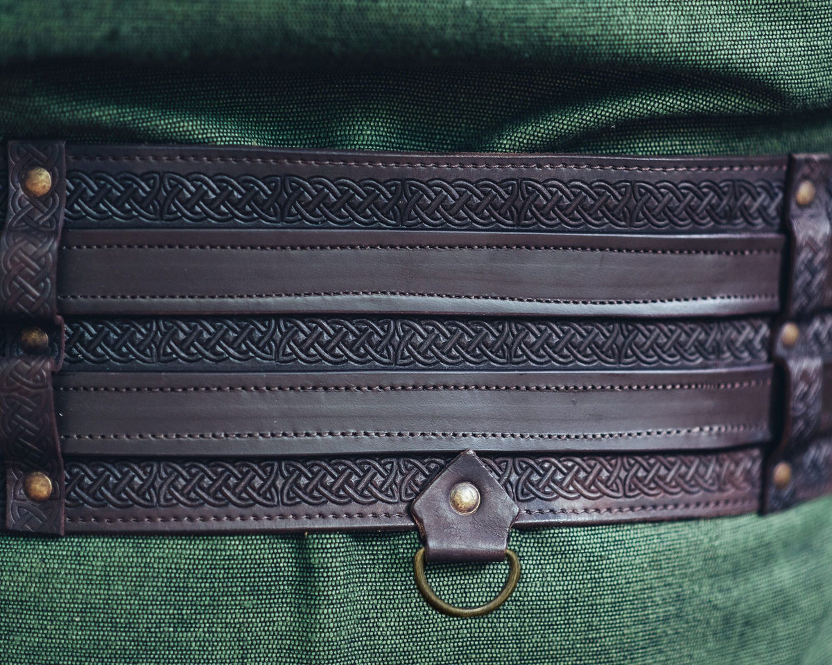 Celtic belt Ruari, dark brown