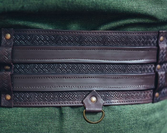 Celtic belt Ruari, dark brown