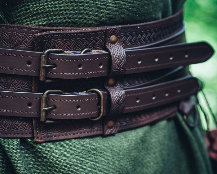 Celtic belt Ruari, dark brown
