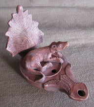 Roman oil lamp dog, vorbild Musée Saint-Raymond Toulouse