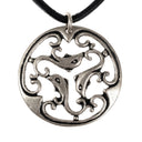 Roman dolphin pendant, 2nd-3rd century, silvered bronze