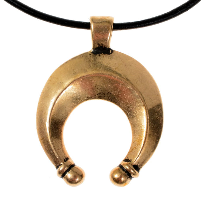 Roman crescent pendant, 1st-2nd century, bronze