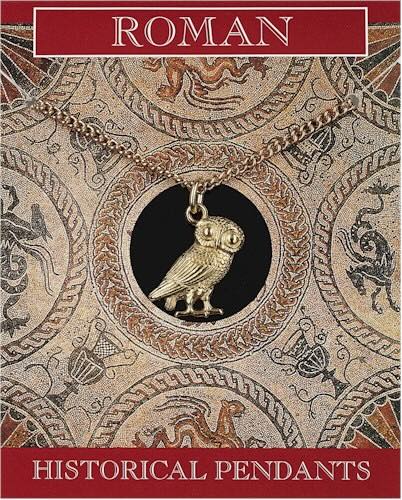 Romeinse uilhanger, verguld tin