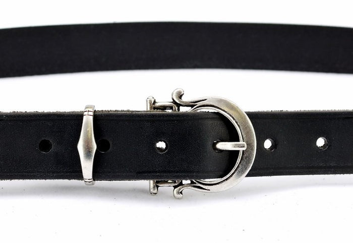 Classical Roman belt, 3cm, brown leather, brass