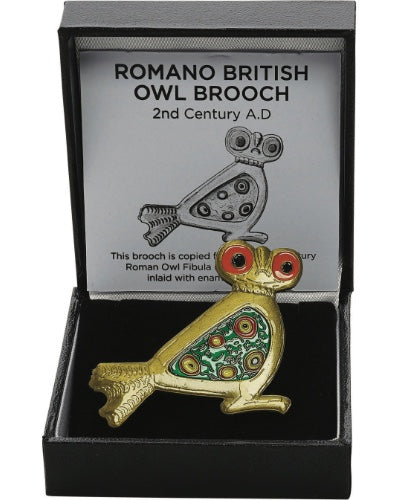Romeinse uilbroche, geëmailleerd