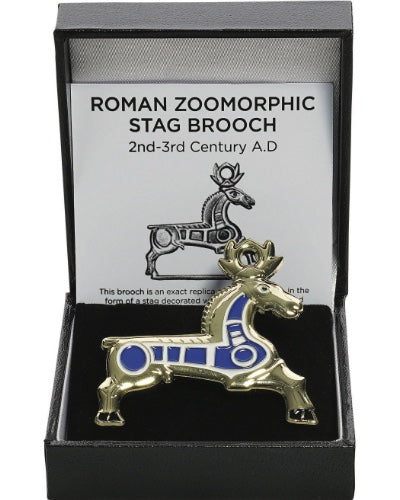 Romeinse hertenbroche, geëmailleerd
